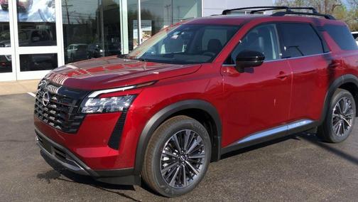 Scarlet Ember 2026 Nissan Pathfinder Platinum