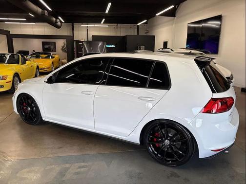 Pure White 2016 Volkswagen Golf GTI 2.0T Autobahn w/Performance Package 4-Door