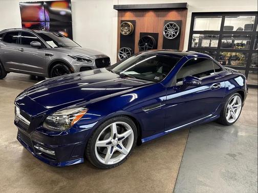 Lunar Blue Metallic 2014 Mercedes-Benz SLK-Class SLK350