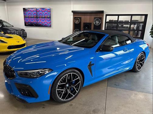 Blue 2022 BMW M8 Competition