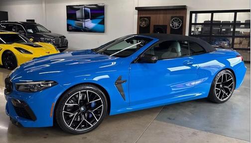 Blue 2022 BMW M8 Competition