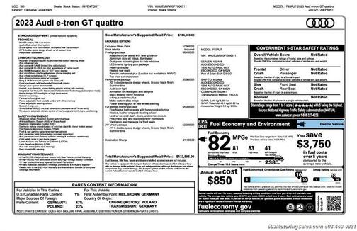 2023 Audi e-tron GT Prestige quattro