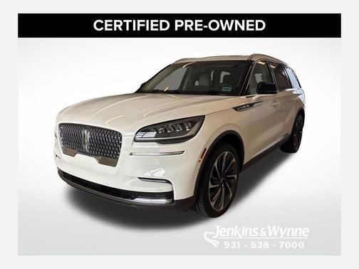Pristine White Metallic Tri-Coat 2023 Lincoln Aviator Reserve AWD