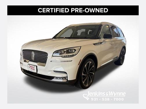 Pristine White Metallic Tri-Coat 2022 Lincoln Aviator Reserve AWD