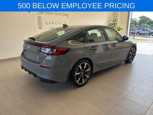 Sonic Gray Pearl 2025 Honda Civic Hybrid Sport Touring