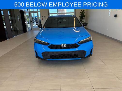 Boost Blue Pearl 2025 Honda Civic Hybrid Sport Touring