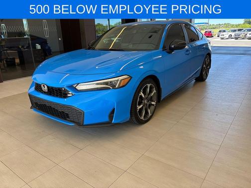 Boost Blue Pearl 2025 Honda Civic Hybrid Sport Touring