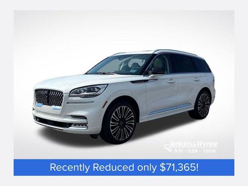 Pristine White Metallic Tri-Coat 2024 Lincoln Aviator Black Label AWD