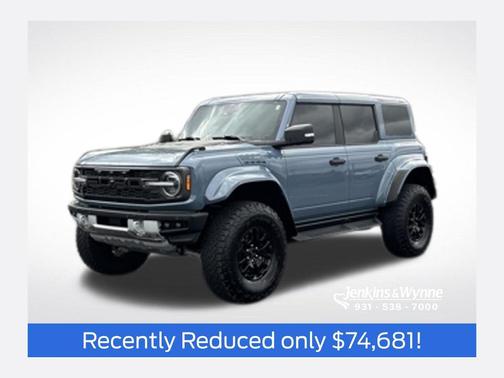 Azure Gray Metallic Tri-Coat 2024 Ford Bronco Raptor