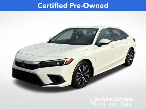 Platinum White Pearl 2024 Honda Civic EX