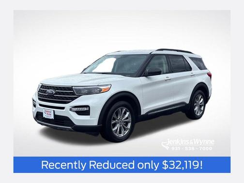 Star White Metallic Tri-Coat 2023 Ford Explorer XLT