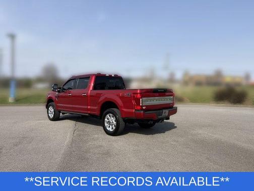 Rapid Red Metallic Tinted Clearcoat 2021 Ford F-350 Platinum