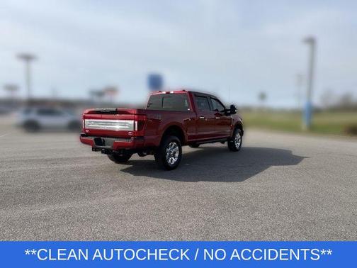 Rapid Red Metallic Tinted Clearcoat 2021 Ford F-350 Platinum