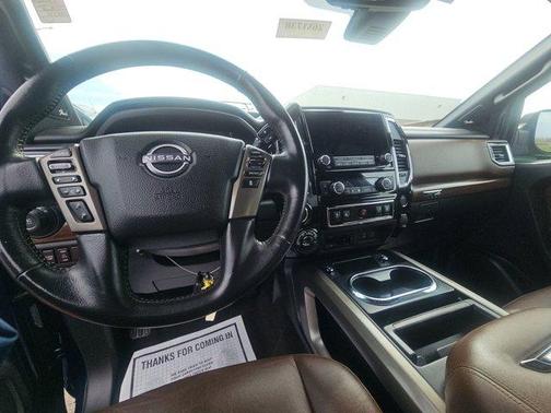 Deep Blue Pearl 2023 Nissan Titan Platinum Reserve