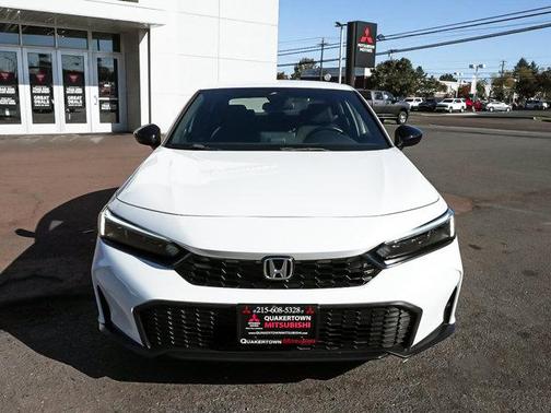 Platinum White Pearl 2025 Honda Civic Sport