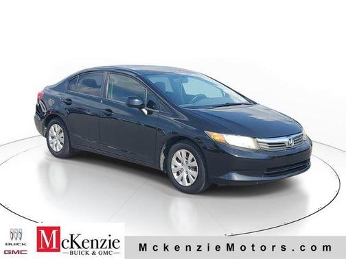 Black 2012 Honda Civic LX