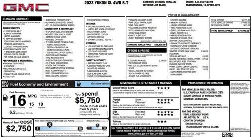 2023 GMC Yukon XL SLT
