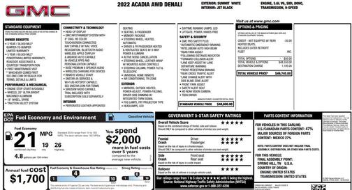 2022 GMC Acadia Denali