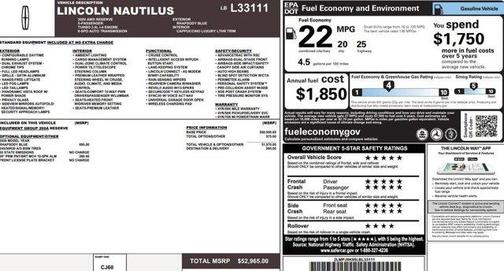 2020 Lincoln Nautilus Reserve
