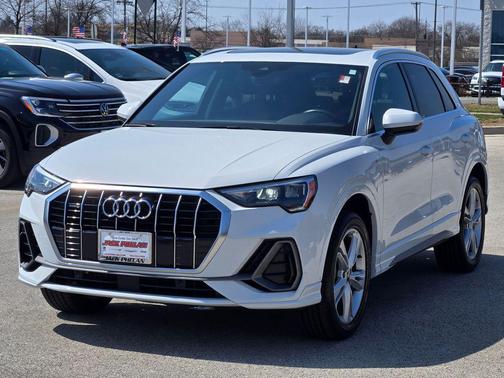Glacier White 2021 Audi Q3 45 S line Premium