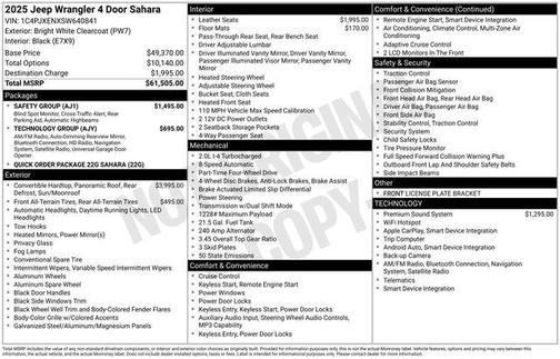2025 Jeep Wrangler Sahara