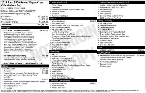 2017 RAM 2500 Power Wagon