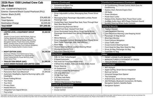 2026 RAM 1500 Limited