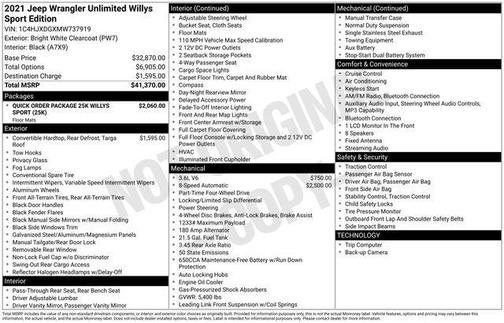 2021 Jeep Wrangler Unlimited Sport