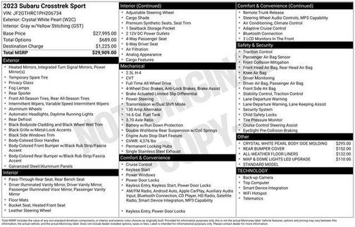 2023 Subaru Crosstrek Sport