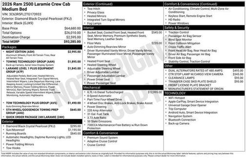 2026 RAM 2500 Laramie