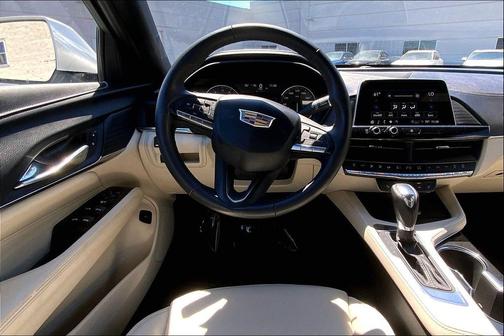 Crystal White Tricoat 2024 Cadillac CT4 Luxury