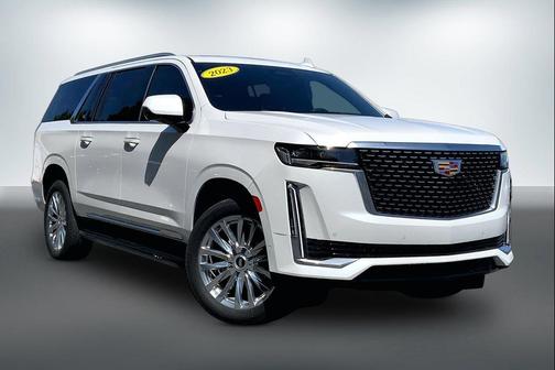 Crystal White Tricoat 2023 Cadillac Escalade ESV Premium Luxury