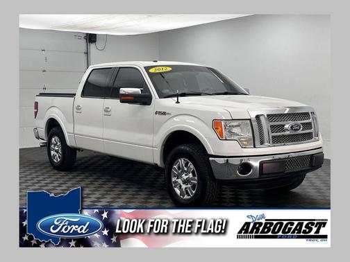 White Platinum Metallic Tri-Coat 2012 Ford F-150 Lariat