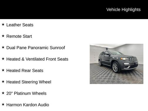 2018 Jeep Grand Cherokee Summit