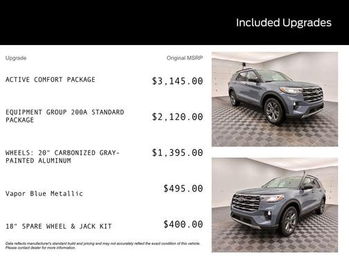 Vapor Blue Metallic 2026 Ford Explorer Active