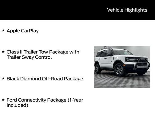 Oxford White 2026 Ford Bronco Sport Big Bend