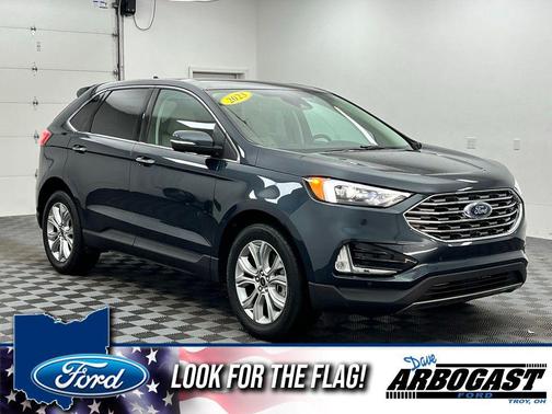 Stone Blue Metallic 2023 Ford Edge Titanium