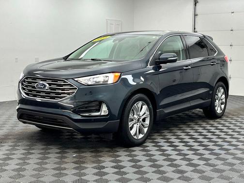 Stone Blue Metallic 2023 Ford Edge Titanium