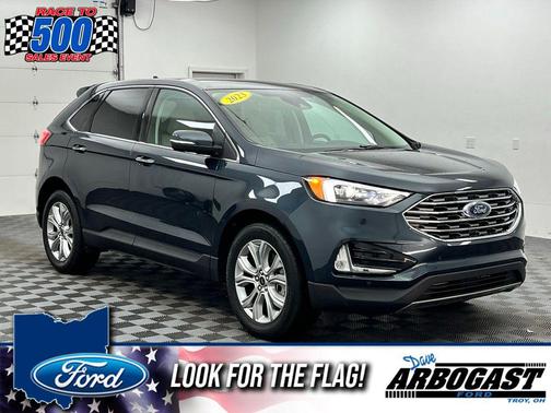 Stone Blue Metallic 2023 Ford Edge Titanium