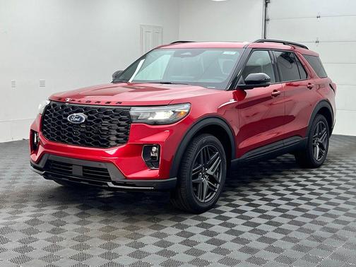 Rapid Red Metallic Tinted Clearcoat 2026 Ford Explorer ST-Line