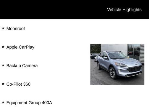 Blue Silver Metallic 2022 Ford Escape Titanium