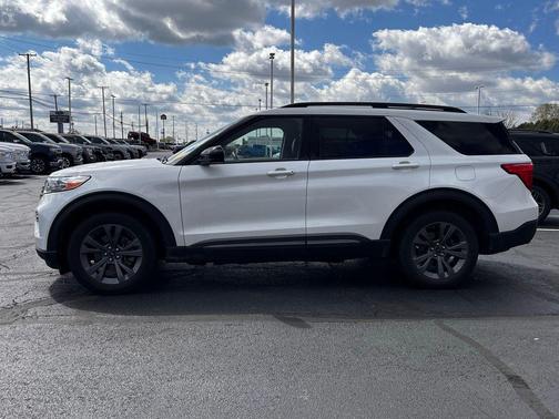 Star White Metallic Tri-Coat 2023 Ford Explorer XLT