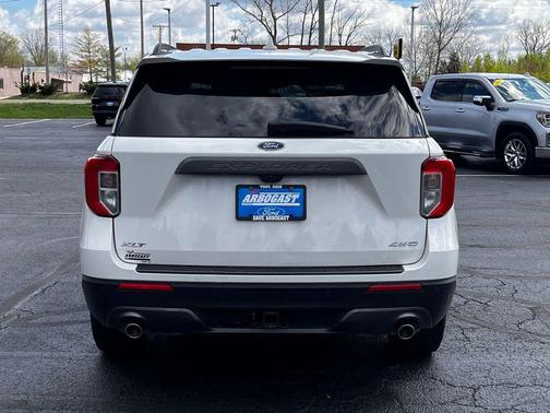 Star White Metallic Tri-Coat 2023 Ford Explorer XLT