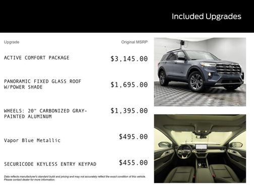 2026 Ford Explorer Active w/200A Pkg