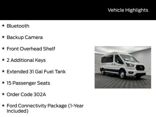 Oxford White 2026 Ford Transit-350 XLT