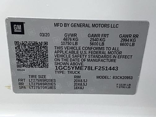 2020 Chevrolet Silverado 2500 Custom