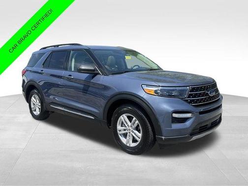 Infinite Blue Metallic Tinted Clearcoat 2021 Ford Explorer XLT