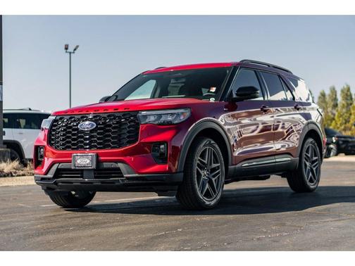 Rapid Red Metallic Tinted Clearcoat 2026 Ford Explorer ST-Line