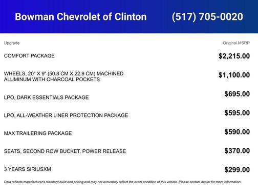 2026 Chevrolet Tahoe LT