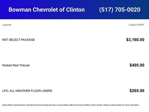 Radiant Red Tintcoat 2026 Chevrolet Silverado 1500 RST
